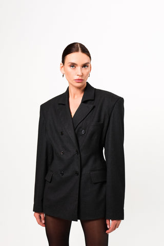 Tailored wool transformer blazer NEW