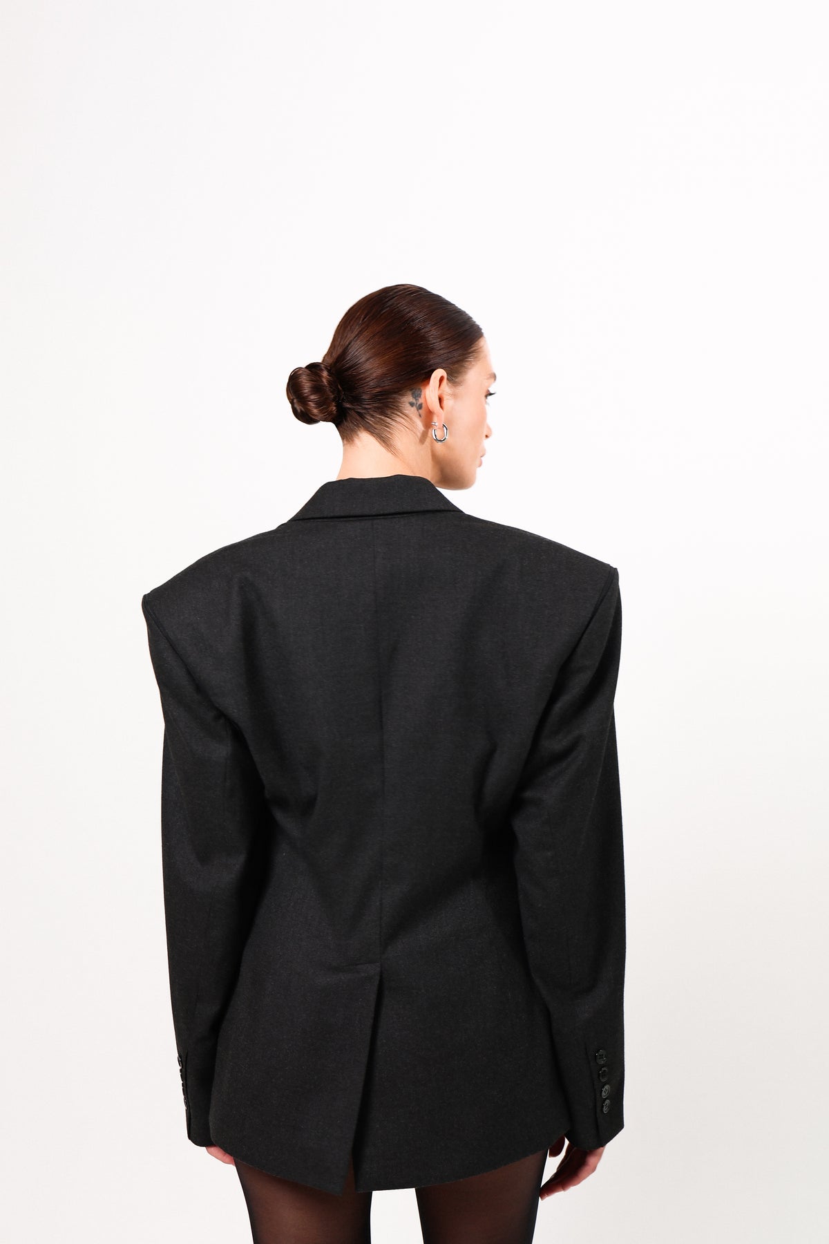 Tailored wool transformer blazer