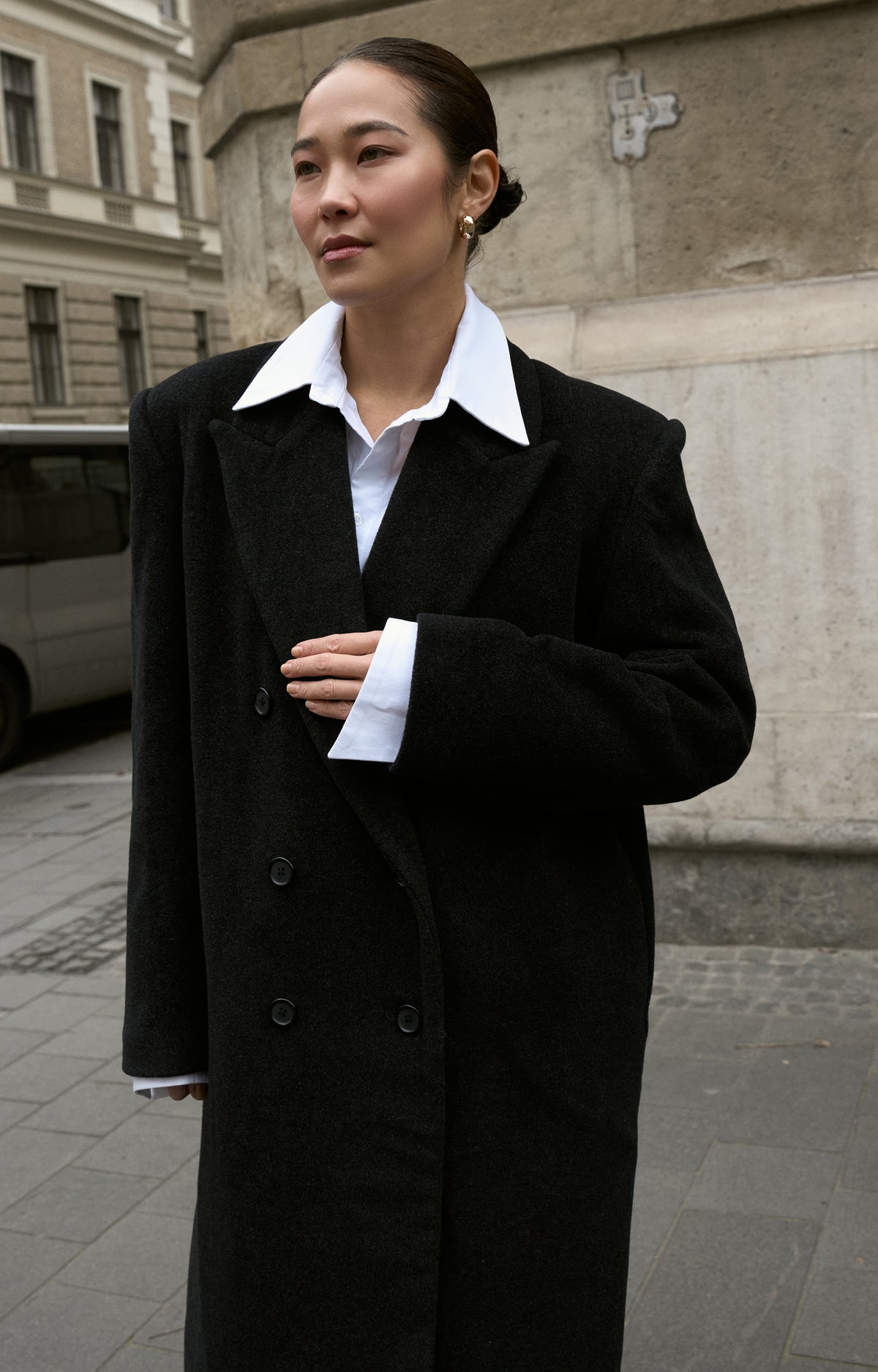 Wool maxi coat