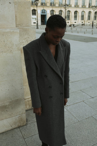 Wool maxi coat