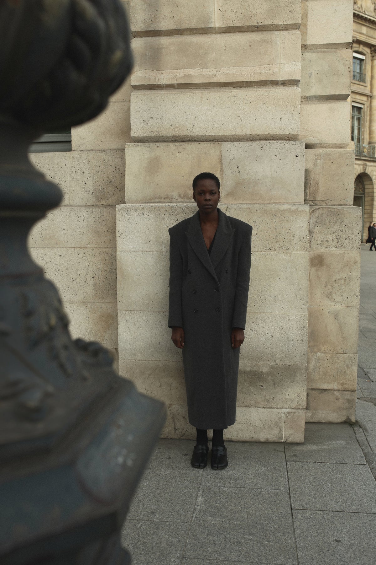Wool maxi coat
