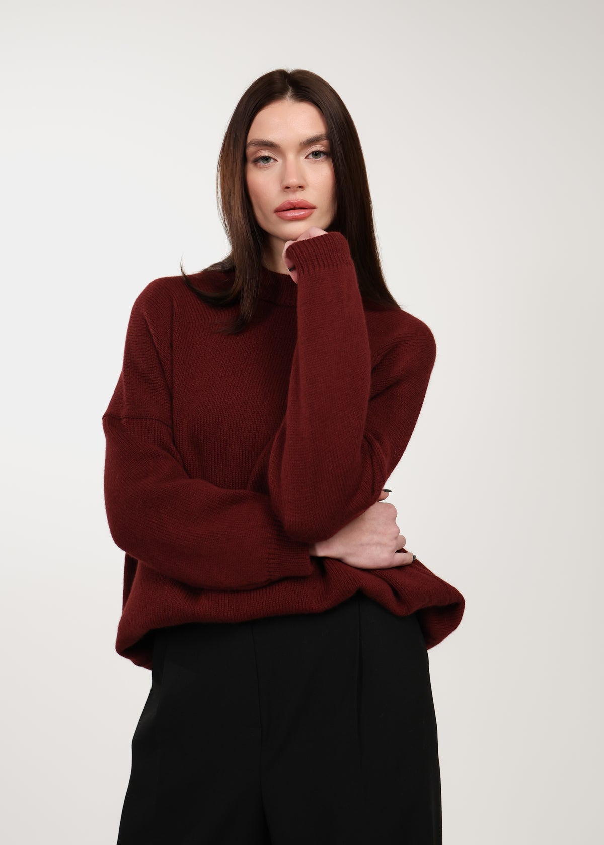 Transformer sweater with detachable scarf