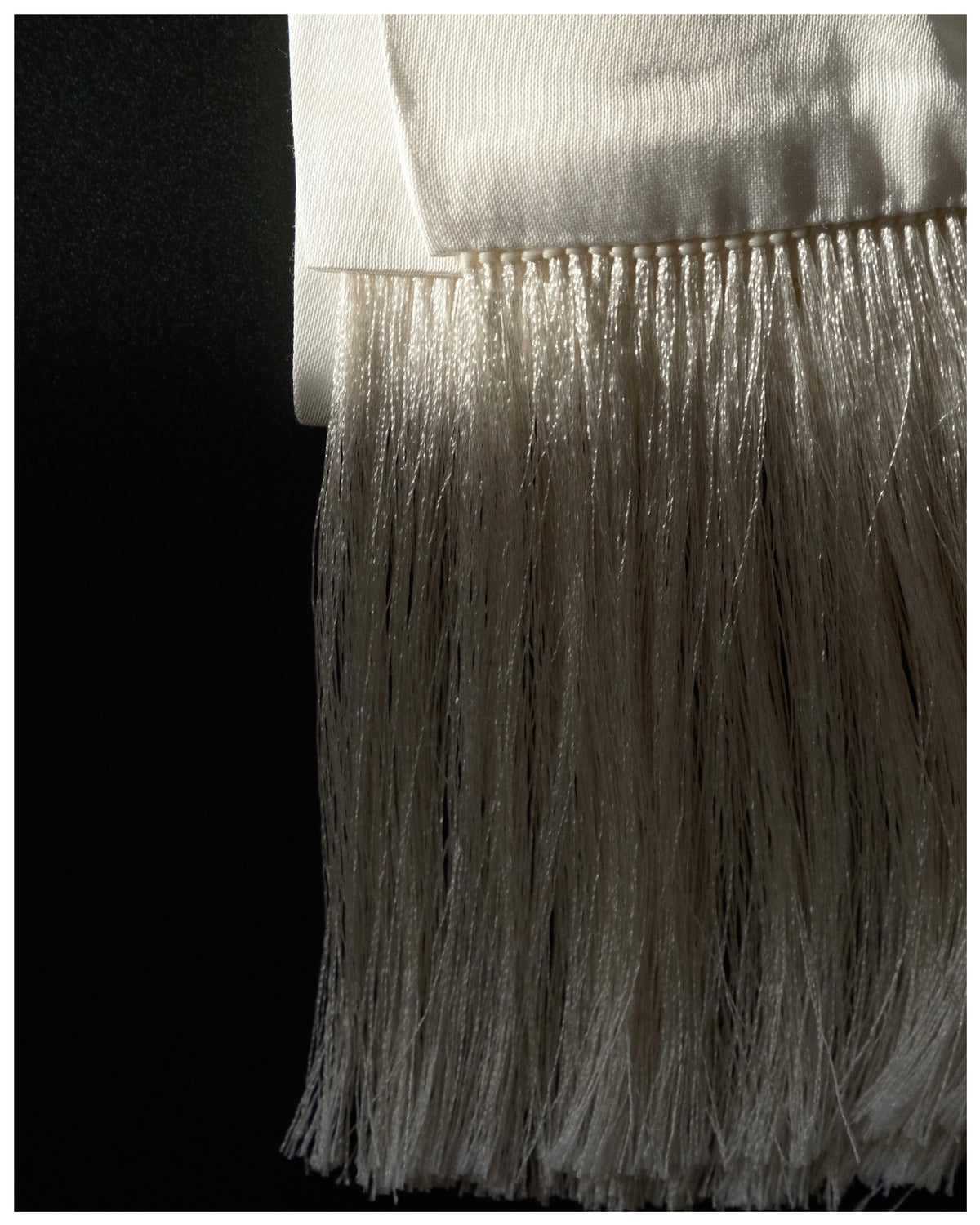 Fringed scarf-belt