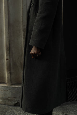 Wool maxi coat