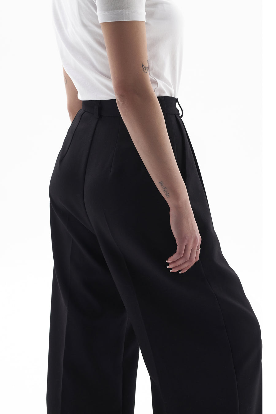 Pleated palazzo trousers