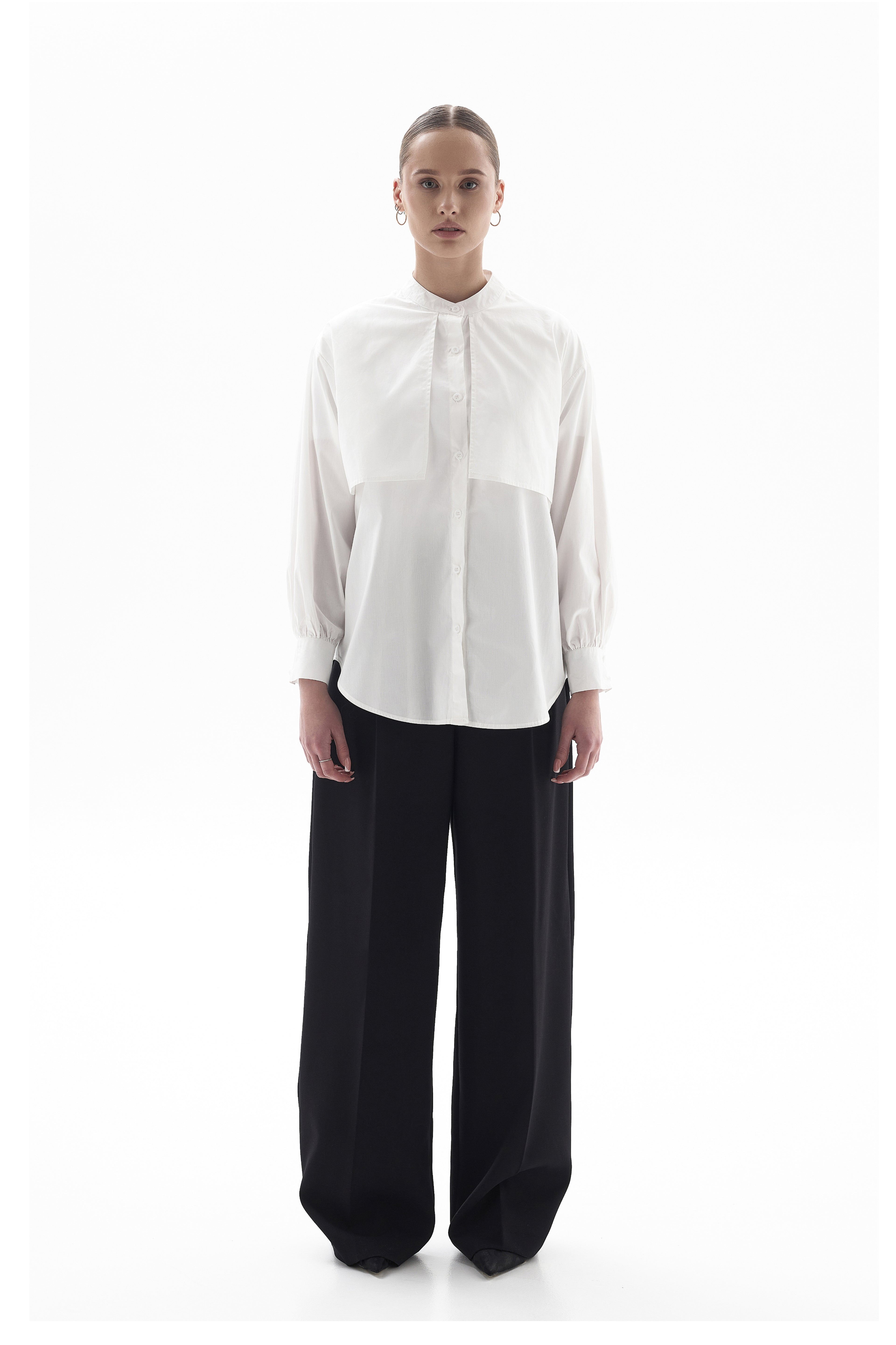Stand-collar shirt