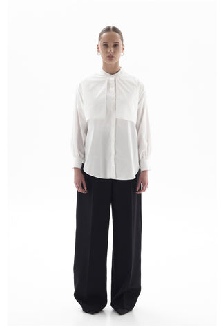 Stand-collar shirt