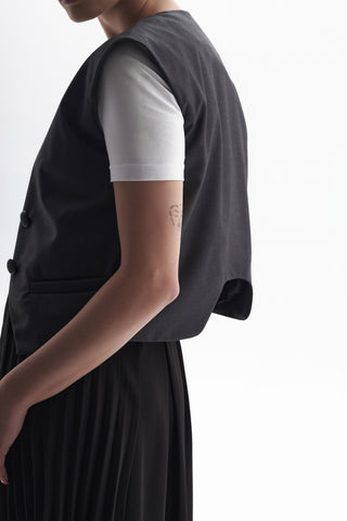 Vest with V-neckline