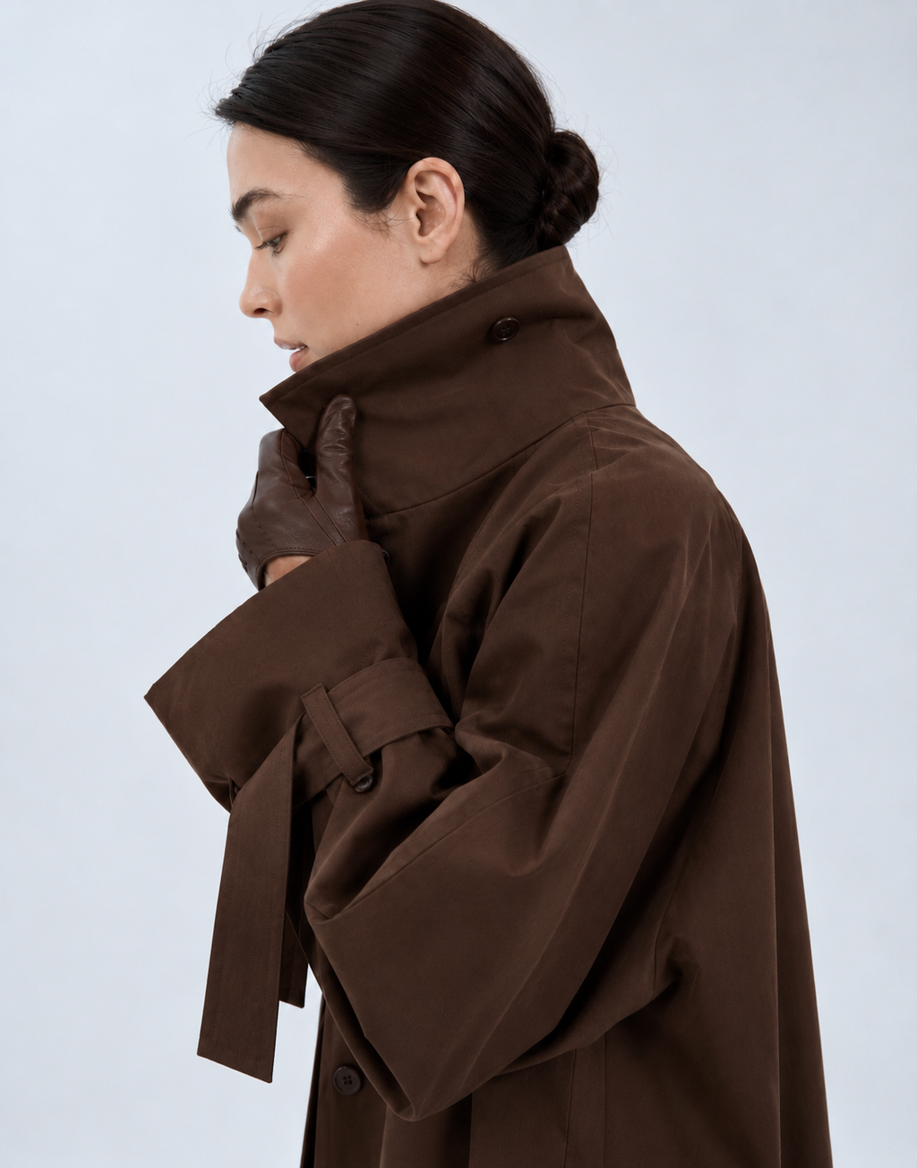 80s-Inspired maxi trench coat